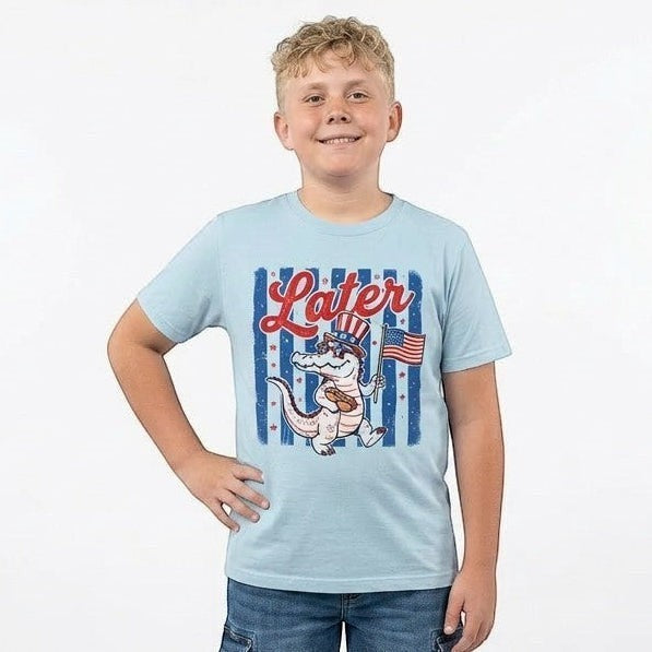 Later Gator Patriotic USA Youth and Toddler Graphic Tee