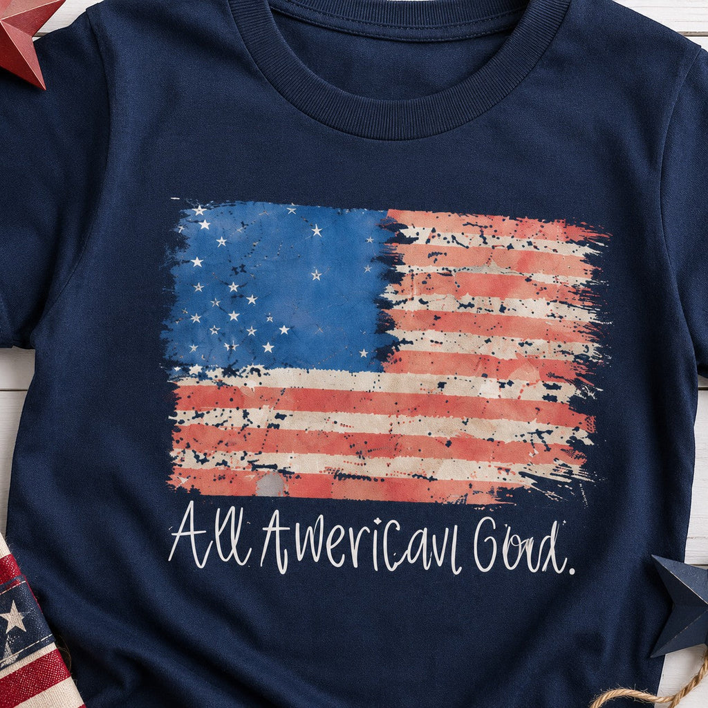 All American Girl Patriotic Youth and Toddler Graphic Tee
