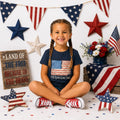 All American Girl Patriotic Youth and Toddler Graphic Tee