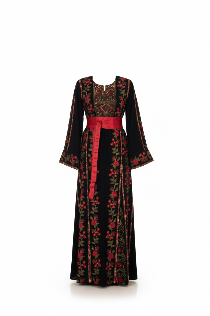 The Floral Palestinian Thobe