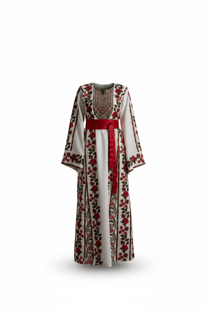 The Floral Palestinian Thobe