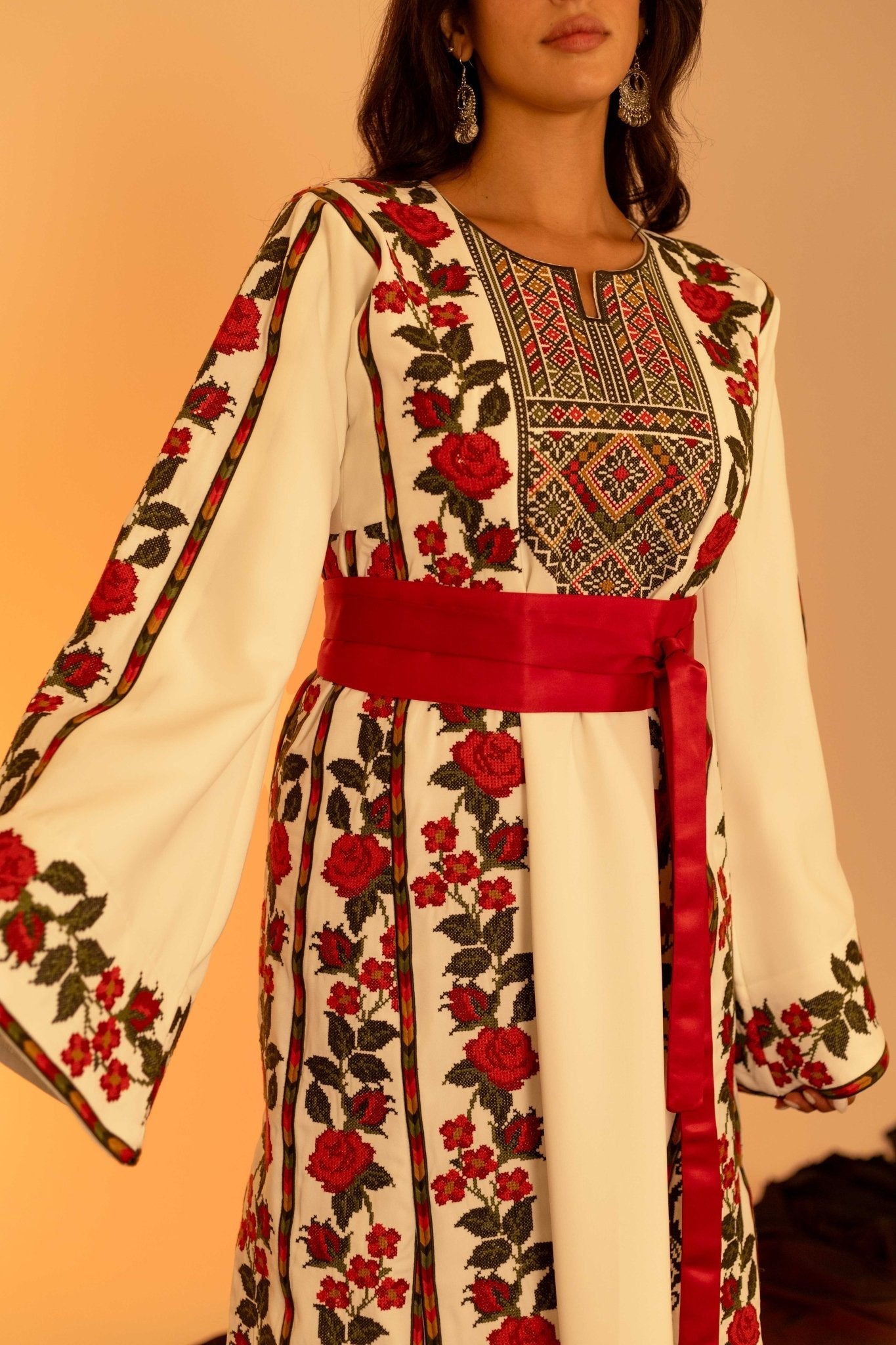 The Floral Palestinian Thobe