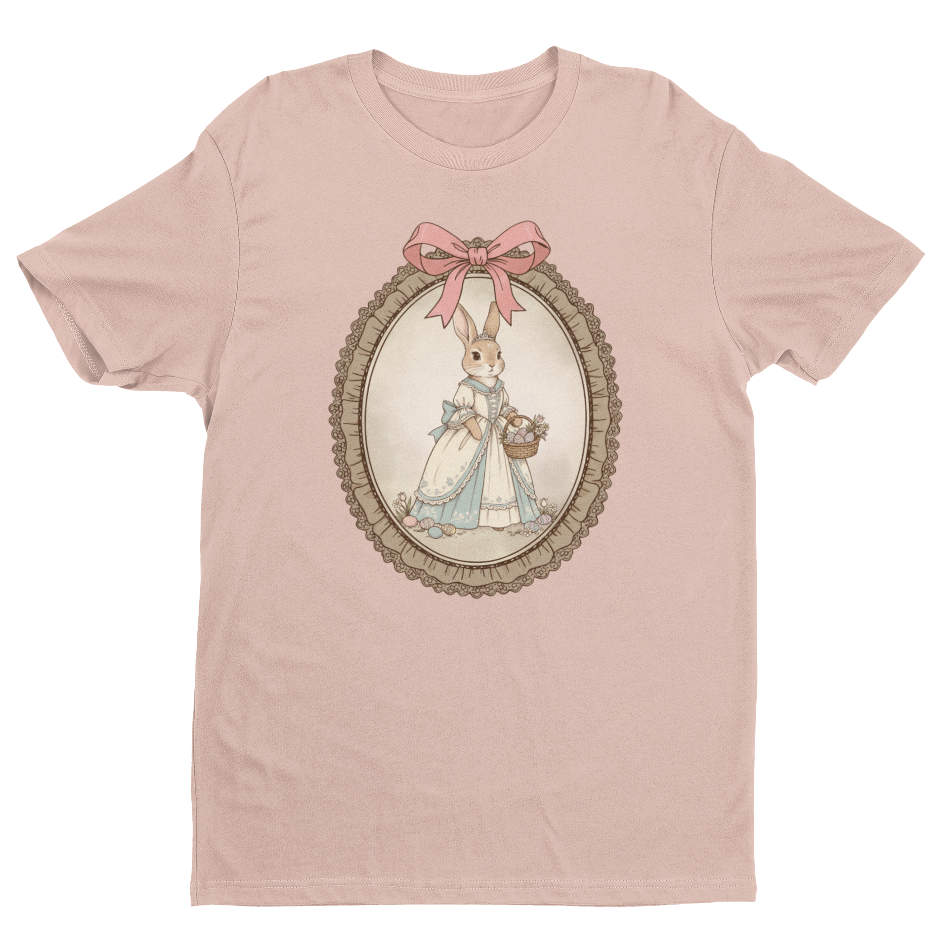 Vintage Bunny Picture Graphic Tshirt