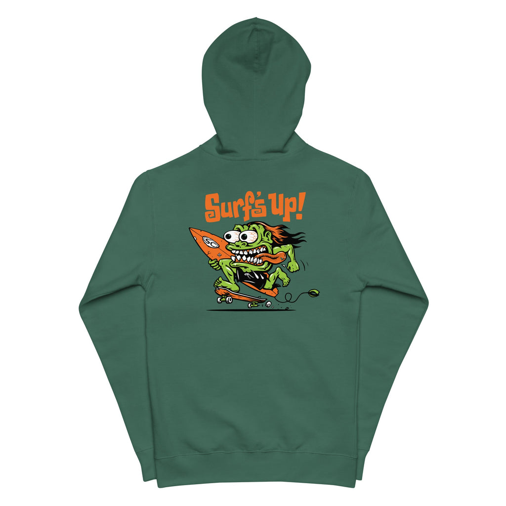 Santa Cruz Surf Shop Surf's Up Monster Premium Mens Zip Hoodie