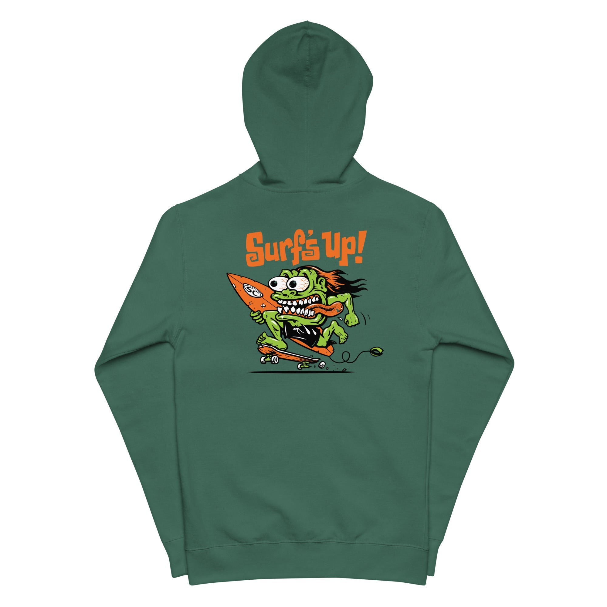 Santa Cruz Surf Shop Surf's Up Monster Premium Mens Zip Hoodie