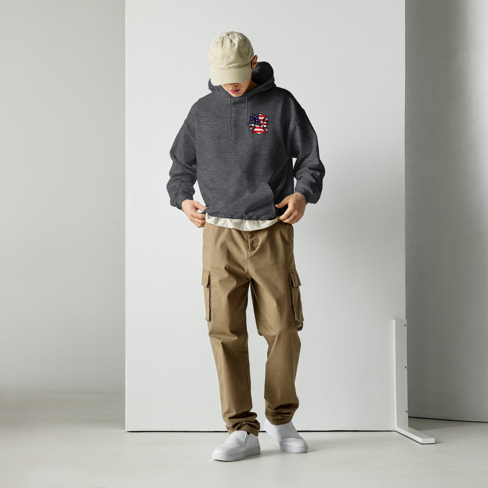 343 Never Forget Pullover Pocket Hoodie