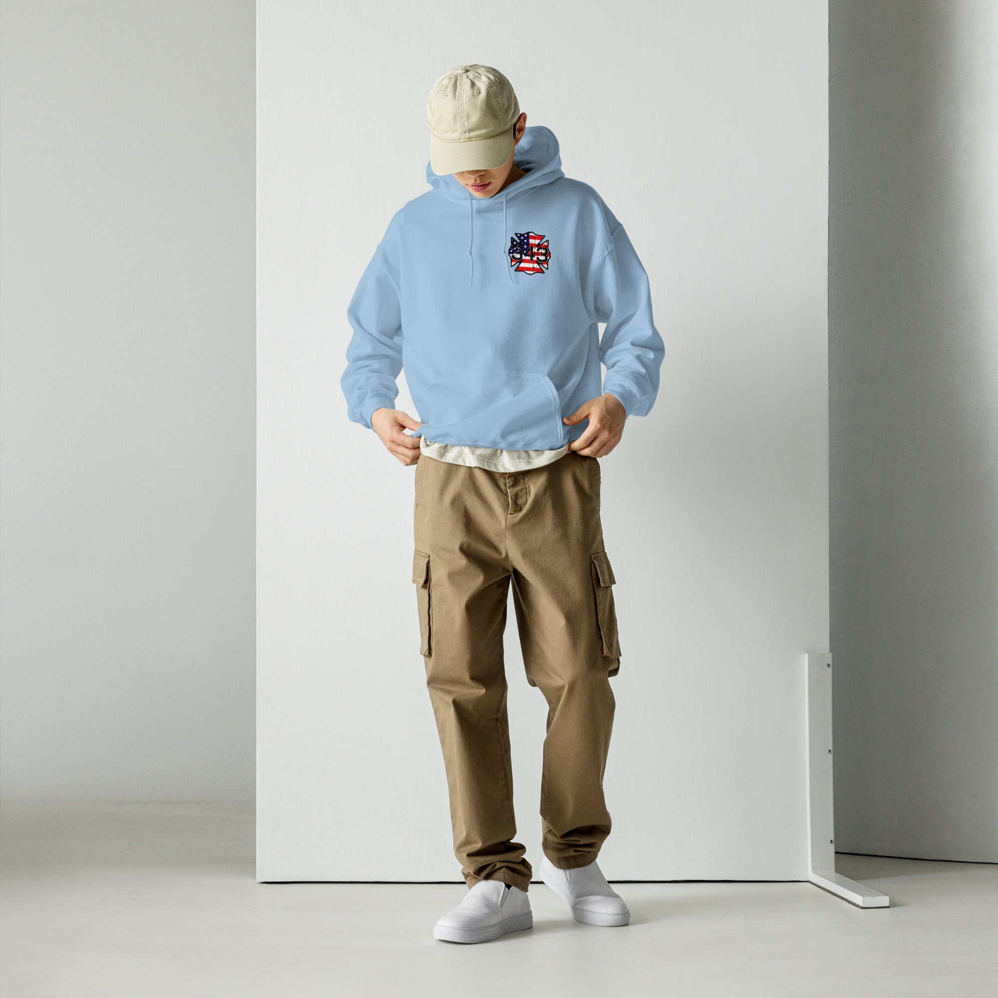 343 Never Forget Pullover Pocket Hoodie