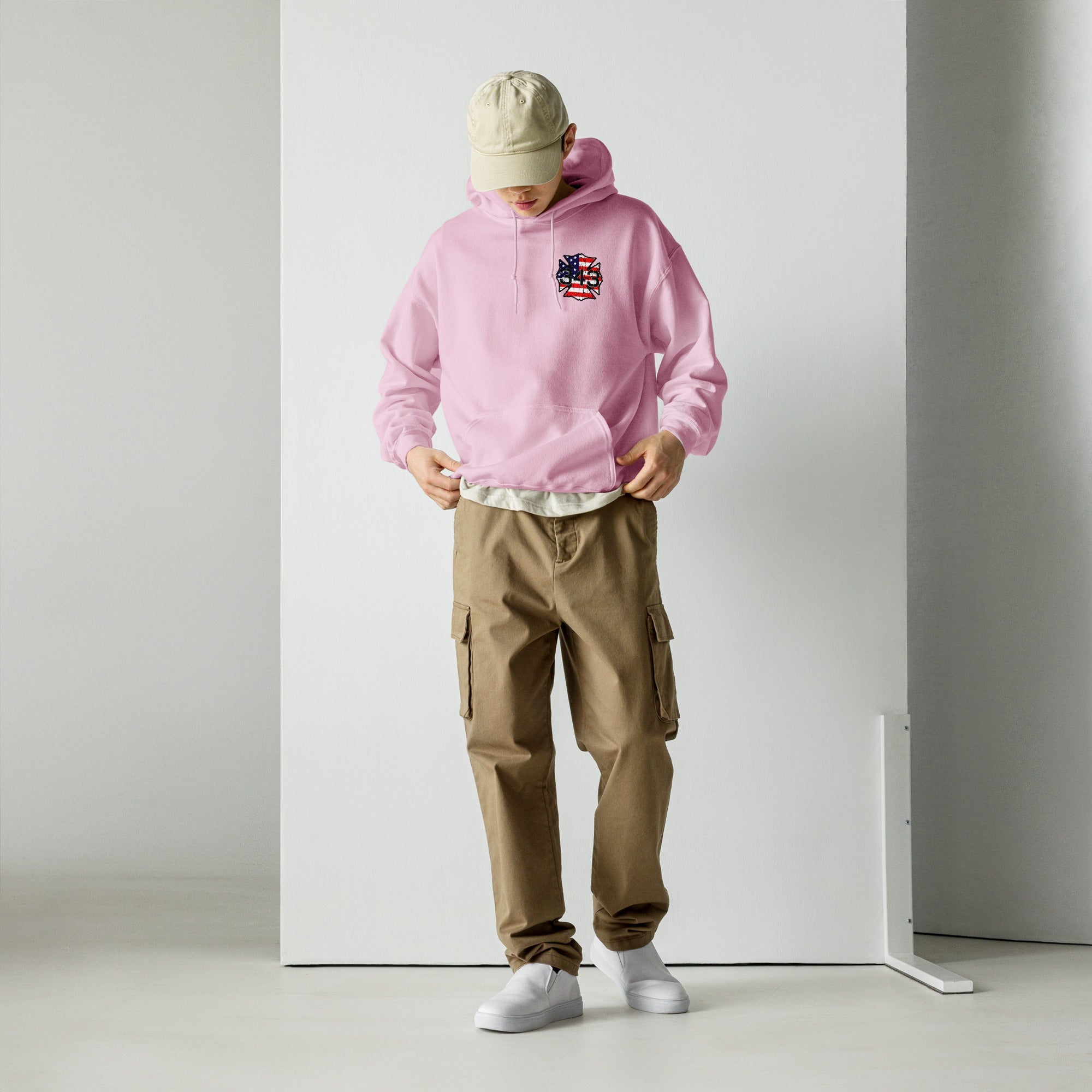 343 Never Forget Pullover Pocket Hoodie
