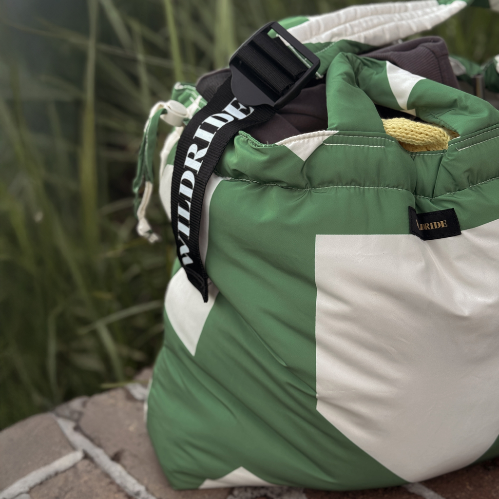 Shoulder Mom Bag Green Graphic