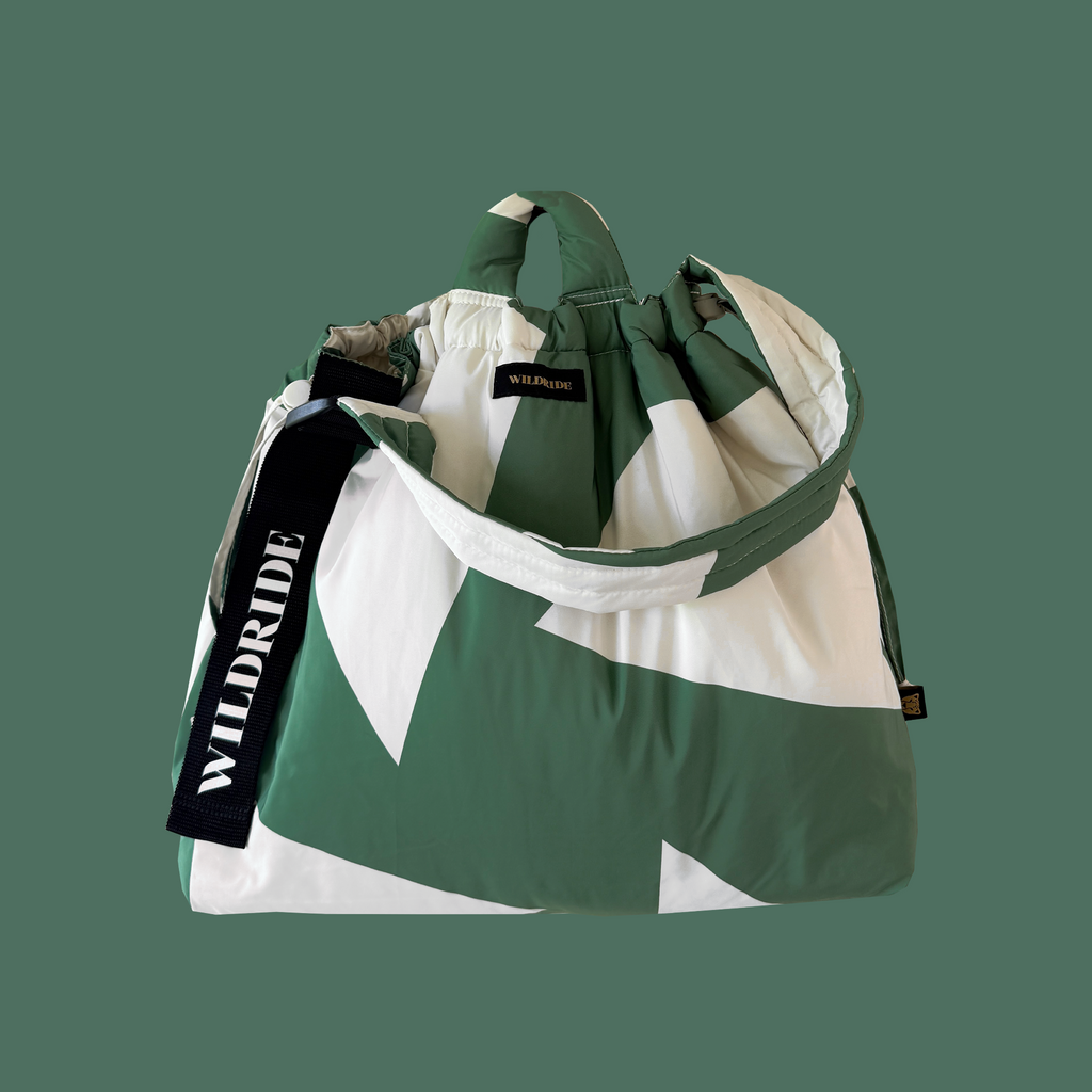 Shoulder Mom Bag Green Graphic